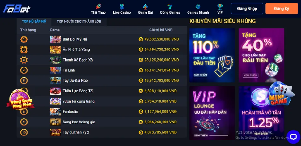 Tổng quan các dịch vụ mb661 win